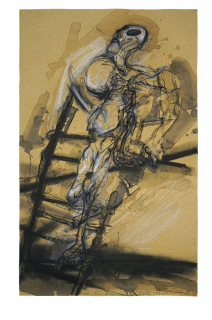 Die Leiter (zu Ackermann und der Tod) (Münzner Rolf)