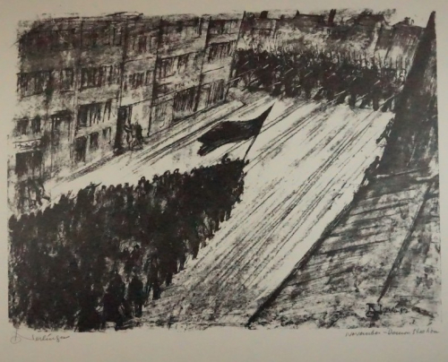 Bl.9 o.T. Demonstration (Nerlinger Oskar)