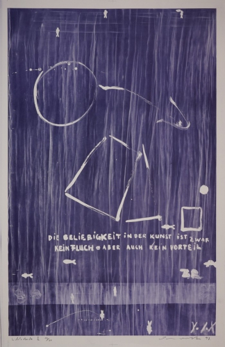 Die Beliebigkeit in der Kunst ist zwar kein Fluch aber auch kein Vorteil (Osten Osmar)