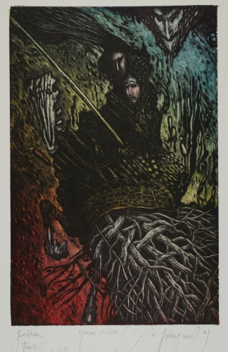 Bl.13 Wald und Höhle (Otto-Hüttengrund Siegfried)