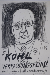 Kohl, Verfassungsfeind - Gott schütze die Verfassung (Penck A.R.)