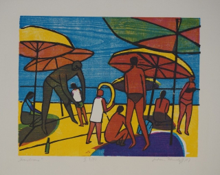 Strandszene (Petersdorff Gudrun)