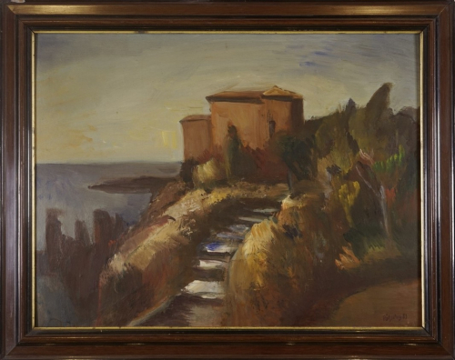 Haus am Meer / Kaukasische Landschaft (Pötzschig Gert)