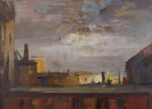 Fassaden im Abendlicht (Pötzschig Gert)