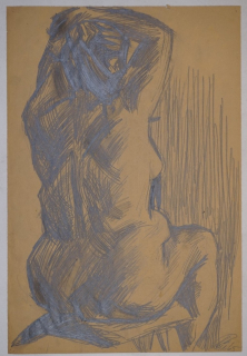 o.T. (Weilicher Rückenakt) (Querner Curt)