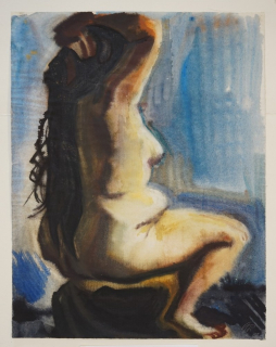 o.T. (Sitzender Frauenakt) (Querner Curt)