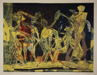 Straßenszene des Kaisers neue Kleider (Regel Ingo)