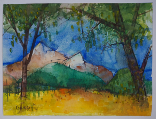 o.T. (Gebirgslandschaft) (Burkhardt Heinrich)