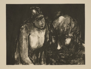 o.T. Kopf des Malers mit Modell (Richter Hans Theo)