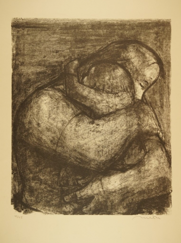 o.T. Mutter Kind umfassend (Richter Hans Theo)