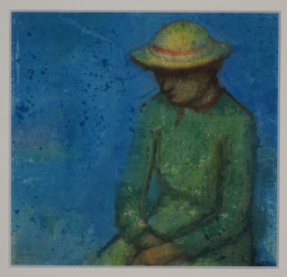 Sitzendes Mädchen mit Hut (Richter Hans Theo)