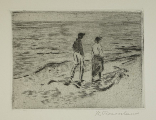Bl.9 Paar am Strand (Rosenhauer Theodor)