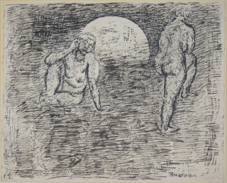 Zwei weibliche Akte vor Sonne (Rudolph Wilhelm)