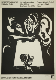 Ausstellungsplakat Gal. Schmidt-Rottluff (Sandberg Herbert)
