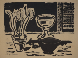 Stilleben mit Krokustopf (Schmidt-Rottluff Karl)