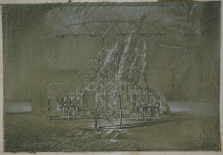 Trafostation vor dem Gewitter (Schulze K. Harald)