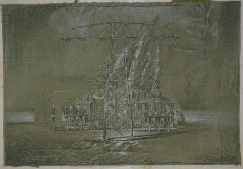 Trafostation vor dem Gewitter (Schulze K. Harald)