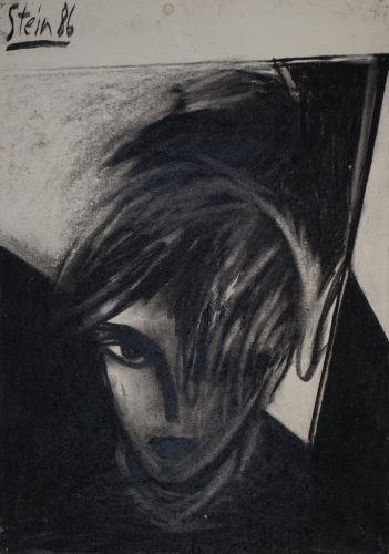 Männliche Porträtstudie mit Halstuch und großem Prisma (Stein Matthias)