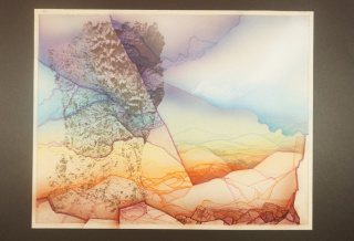 o.T. kosmische Landschaft (Sylvester Peter)