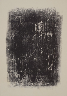 o.T.  Doppelseitig bedruckt Flötenspieler (Tarlatt Ulrich)