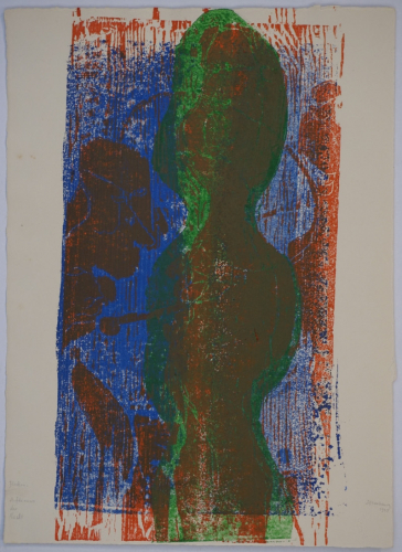 Flocken, aufdämmern der Nacht  (Altenbourg Gerhard)