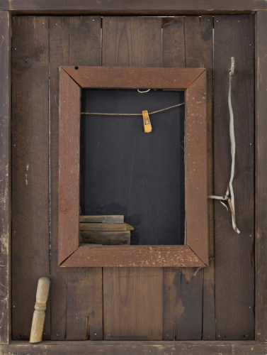 Holzschuppen Interieur (Teubner Kurt)