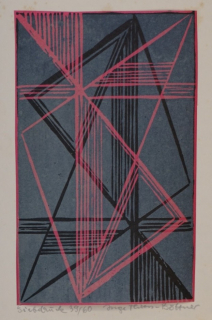 o.T. geometrische Komposition (Thiess-Böttner Inge)