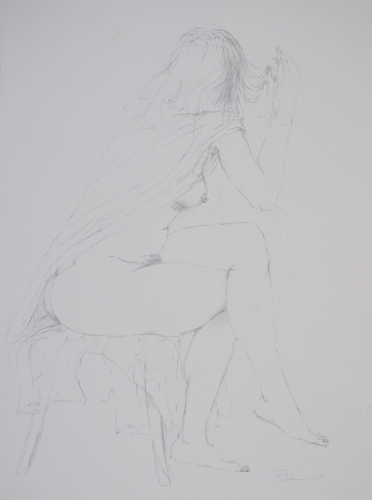 o.T. (Sitzender weiblicher Akt) (Cremer Fritz)