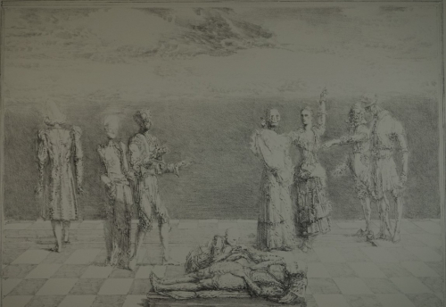 Bl.9 Harlekin wird beweint (Tübke Werner)