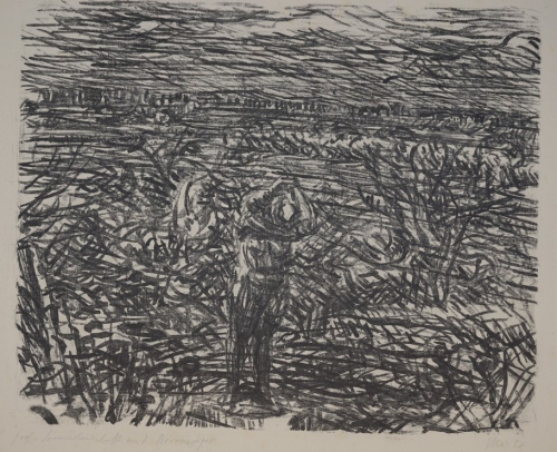 Große Sommerlandschaft mit Bronzefigur (Uhlig Max)
