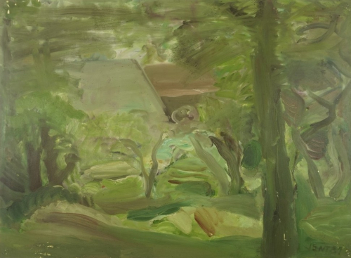 o.T. Baumgruppe mit Häusern (Vent Hans)