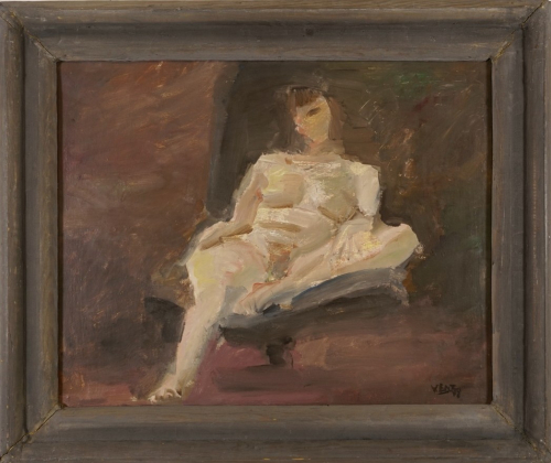 Sitzender weiblicher Akt (Vent Hans)