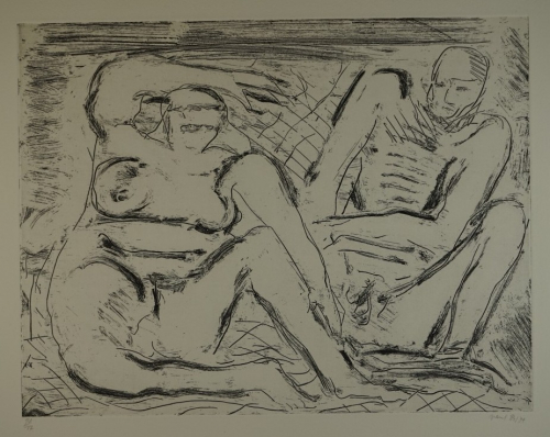 Bl. 1 o.T. Strandszene (Vent Hans)