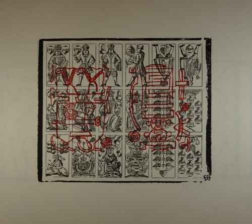 Bl.1 alte Spielkarten überdruckt (Wegewitz Olaf)