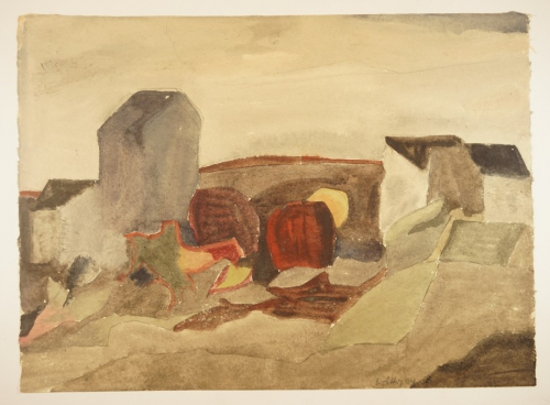 o.T. (Früchte und Häuser) (Wittig Werner)