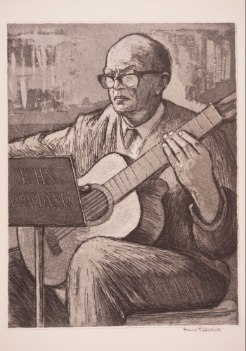 Selbstbildnis mit Gitarre (Tucholski Herbert)