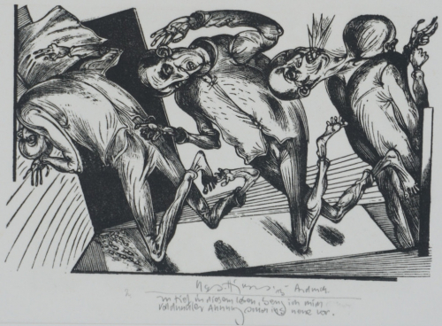 zu tief in diesem Leben, beug ich voll dunkler Ahnung schon ins neue vor (Hirsch Karl-Georg)