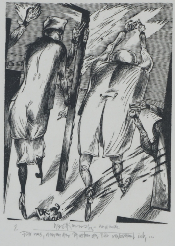 Für uns, denen der Pfosten der Tür verbrannt ist. (Hirsch Karl-Georg)