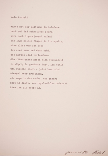 Kein Kontakt (Heckel Christian)