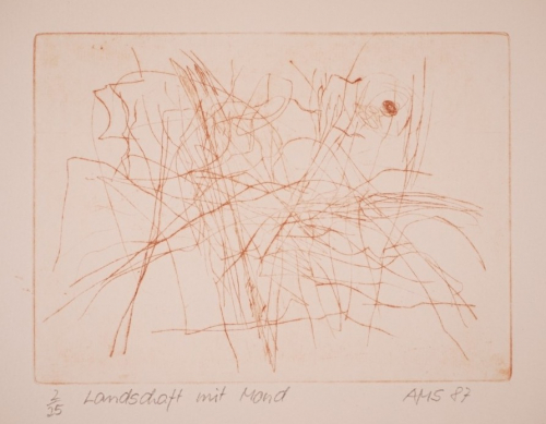 Landschaft mit Mond (Stelzer Andreas)