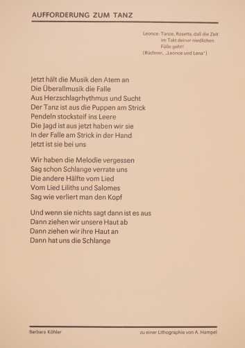 Aufforderung zum Tanz (Köhler Barbara)