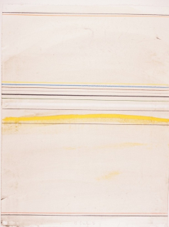 Komposition mit Horizontalen auf Weiß (Hahn Bernd)