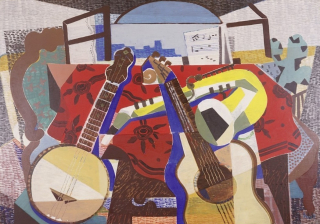 o.T. Stilleben mit Gitarre (Behrens-Hangeler Herbert)