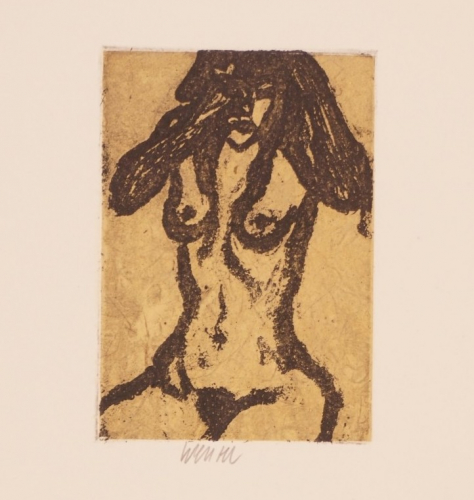 o.T. stzender Akt (Wenzel Jürgen)