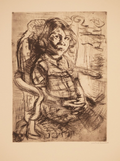 Mädchen im Lehnstuhl (Hassebrauk Ernst)