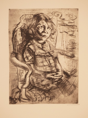 Mädchen im Lehnstuhl (Hassebrauk Ernst)