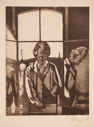 Otto Dix arbeitet in Dresden (Körnig Hans)