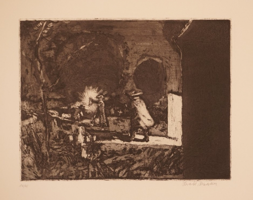 Bl.12 Ach! Auf dem Weg, der mich zu dir führte, sah ich …. (Metzkes Harald)