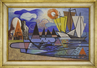o.T. Hafenlandschaft (Ausleger Rudolf)