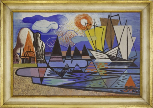 o.T. Hafenlandschaft (Ausleger Rudolf)